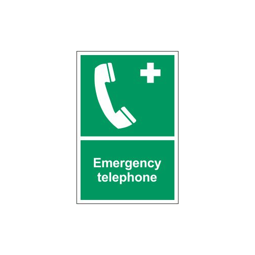 emergency telephone sign