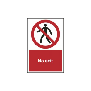 no exit sign